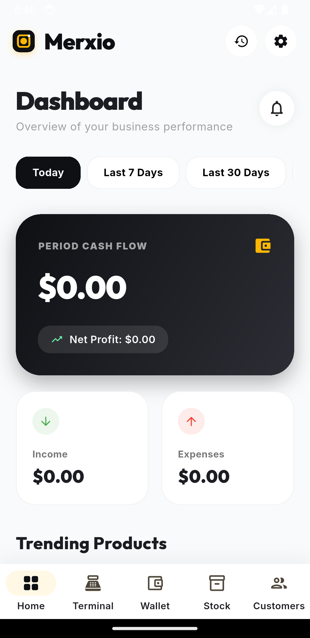 Dashboard Screen